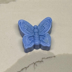 blue butterfly shaped soap 