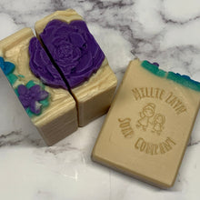 Load image into Gallery viewer, Cream colored soap with the words Millie Zayn Soap Company on it
